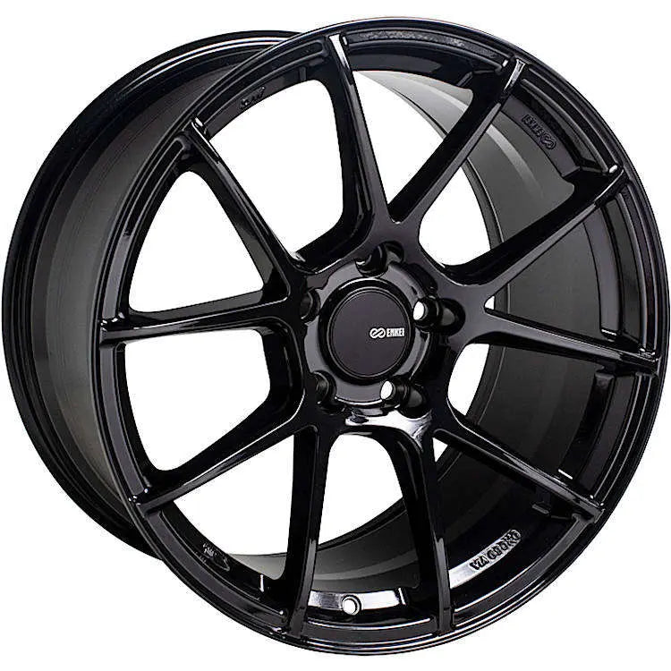 Enkei TS-V 18x9.5 5x114.3 38mm Offset 72.6mm Bore Gloss Black Wheel - GUMOTORSPORT