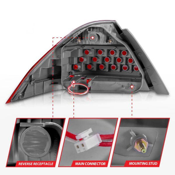 ANZO 2006 - 2007 Honda Accord Taillights Smoke - GUMOTORSPORT