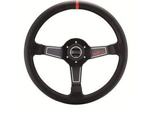 Sparco L575 Steering Wheel Suede Black - Universal - GUMOTORSPORT