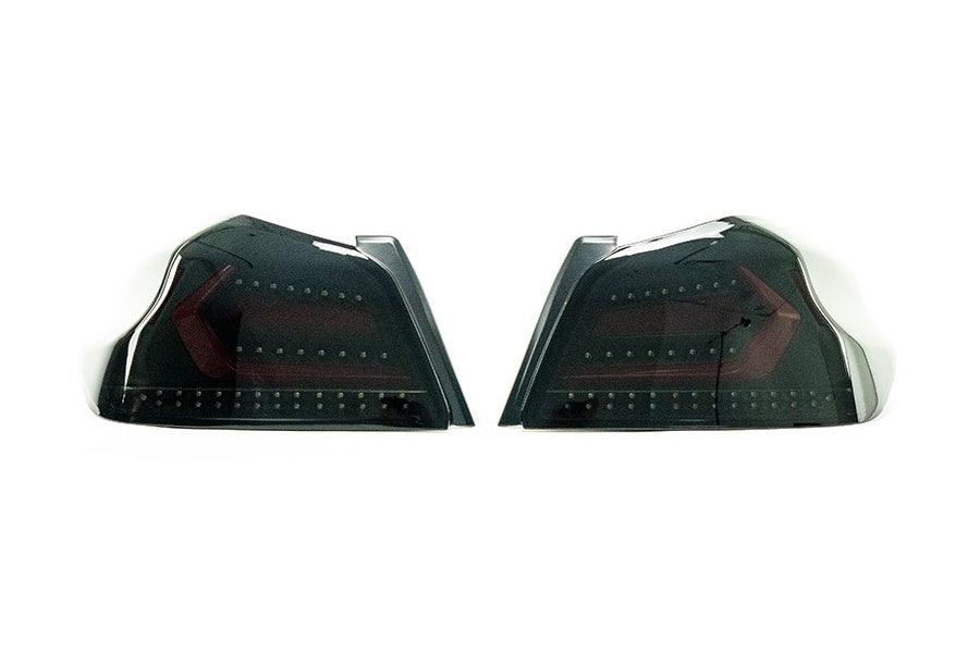 OLM Evolution Tail Lights Smoked Black Red - Subaru WRX / STI 2015-2021 - GUMOTORSPORT