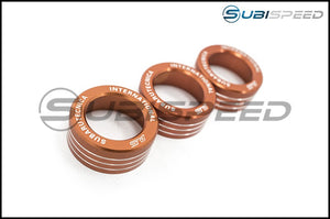 GCS Subaru Tecnica International Style Dual Climate Control Knobs - 2013+ FR-S BRZ-Orange - GUMOTORSPORT