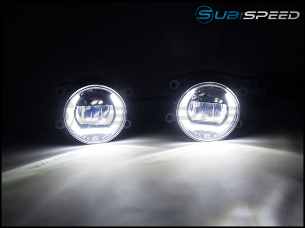 OLM Corona Ring DRL LED Fog Lights - Subaru Models (inc. 2015-2019 WRX / STI) - GUMOTORSPORT