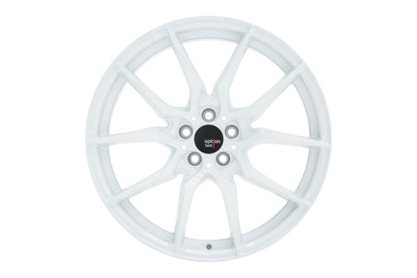 Option Lab Wheels R716 18x8.5 +35 5x114.3 Onyx White - GUMOTORSPORT