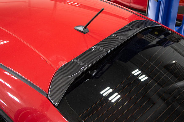 OLM Carbon Fiber Agressive Style Rear Roof Spoiler - 2013 + BRZ / 86 / FR-S - GUMOTORSPORT