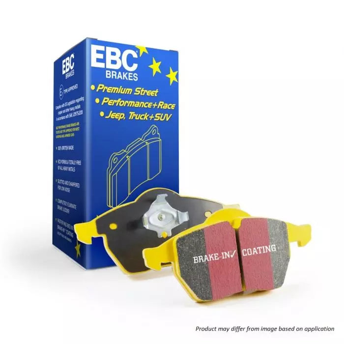 EBC 2016+ Porsche Boxster 718 (Iron Rotors Only) 2.5L Turbo Yellowstuff Front Brake Pads - GUMOTORSPORT