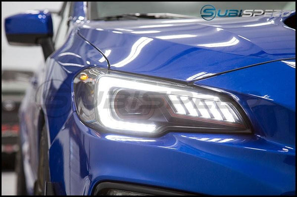 SubiSpeed V2 Special Edition LED Headlights with DRL + Sequential Turns - 2018 - 2021 WRX Limited / STI - GUMOTORSPORT