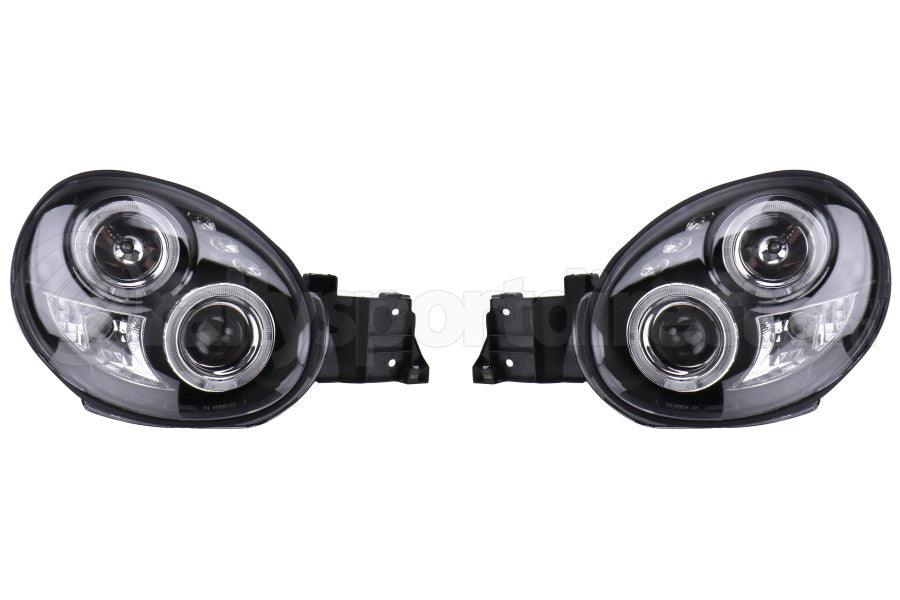 Spec-D Black Dual Projector Headlights w/ Parking LEDs - Subaru WRX 2002-2003 - GUMOTORSPORT