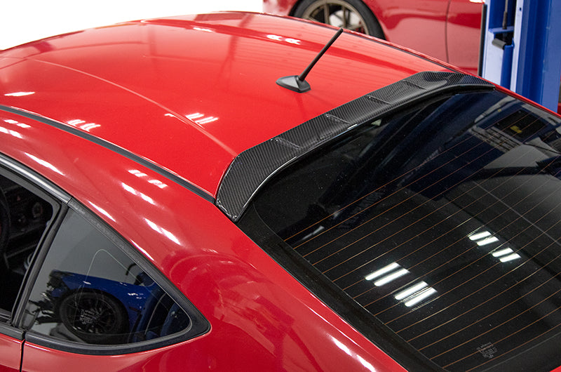 OLM Carbon Fiber Agressive Style Rear Roof Spoiler - 2013 + BRZ / 86 / FR-S - GUMOTORSPORT